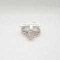 Round Split Shank Engagement Ring Paved Diamond Ring 18K