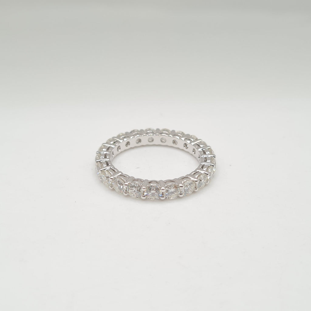 Full Eternity Diamond Ring 14K (Size 6.5US)