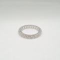 Full Eternity Diamond Ring 14K (Size 6.5US)