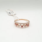 Rosegold Crown Diamond Ring 14K