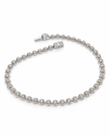 Classic Round Dainty Full Eternity Tennis Diamond Bracelet 18K