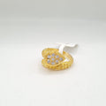 Golden Pear Overlap Diamond Ring 18K