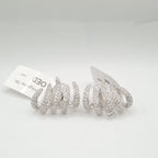 Claw Wrap Diamond Earrings 18K