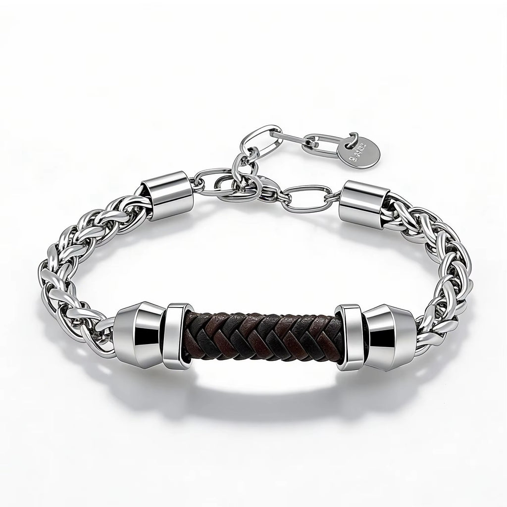 Dennis | Steel, 18K White Gold Finish