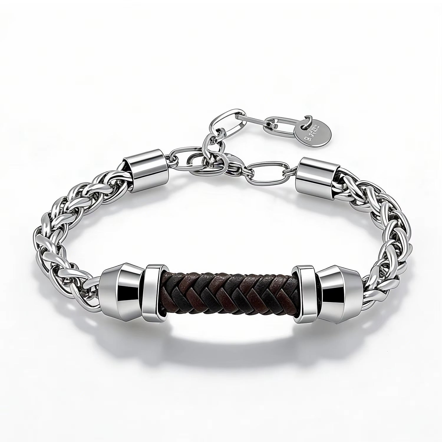 Dennis | Steel, 18K White Gold Finish