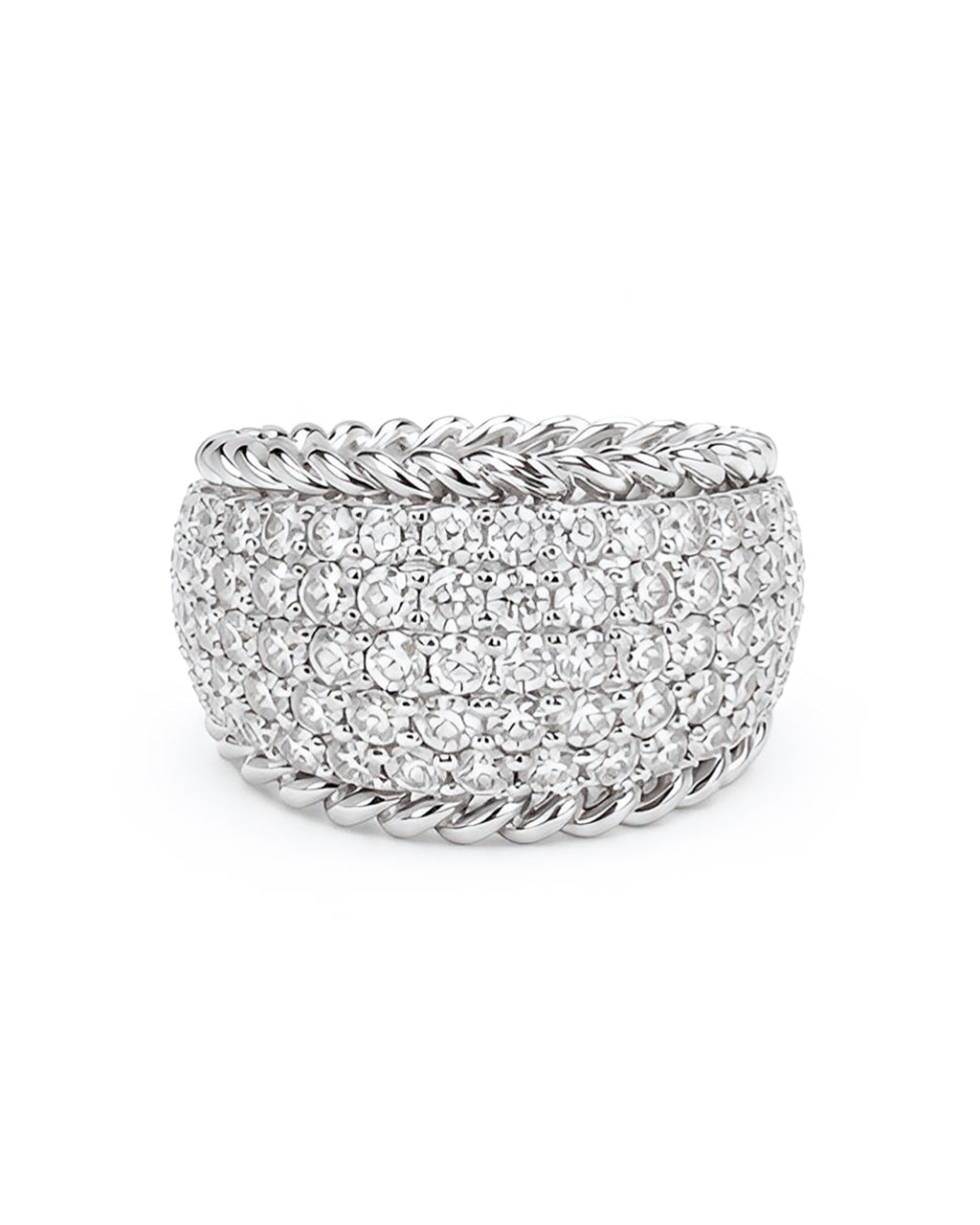 Classic Round Paved Millionaire’s Statement Diamond Ring 14K