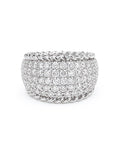 Classic Round Paved Millionaire’s Statement Diamond Ring 14K