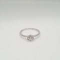 0.18ct Round Diamond Ring 14K