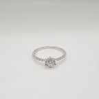 0.18ct Round Diamond Engagement Ring 14K