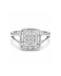 Classic Square Cushion Diamond Ring 14K