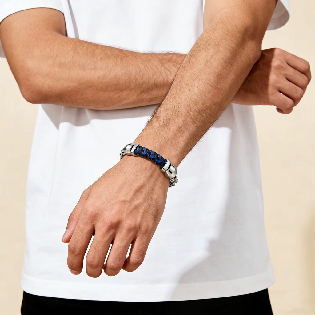 Dennis | Steel, 18K White Gold Finish