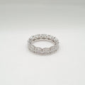 Invisible Setting Round Eternity Diamond Ring 14K (Size 6.5US)