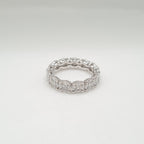 XX Classic Invisible Setting Round Eternity Diamond Ring 14K (Size 6.5US)
