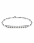 Classic Diamond Floaters Link Chain Diamond Bracelet 18K