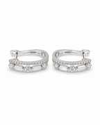Classic Hoop Diamond Earrings 14K