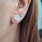 Classic Round Stud Diamond Earrings 18K