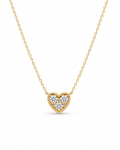 Classic Heart Diamond Necklace 14K