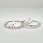 XX Classic
 Creole Cluster Shape Hoop Statement Diamond Earrings 18K