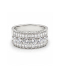 Classic Millionaire’s Half Eternity Diamond Ring 18K