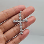 Paved Cross Diamond Pendant 14K