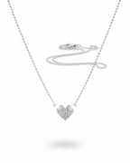Classic Heart Diamond Necklace 18K