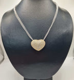 Classic Heart Large Diamond Necklace 14K