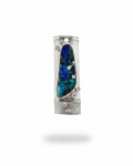 Rectangular Designer Bar Diamond Necklace Pendant 18K