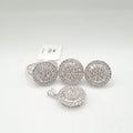 Classic Round Diamond Jewelry Set 18K