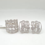 Crossover Statement Diamond Jewelry Set 14K