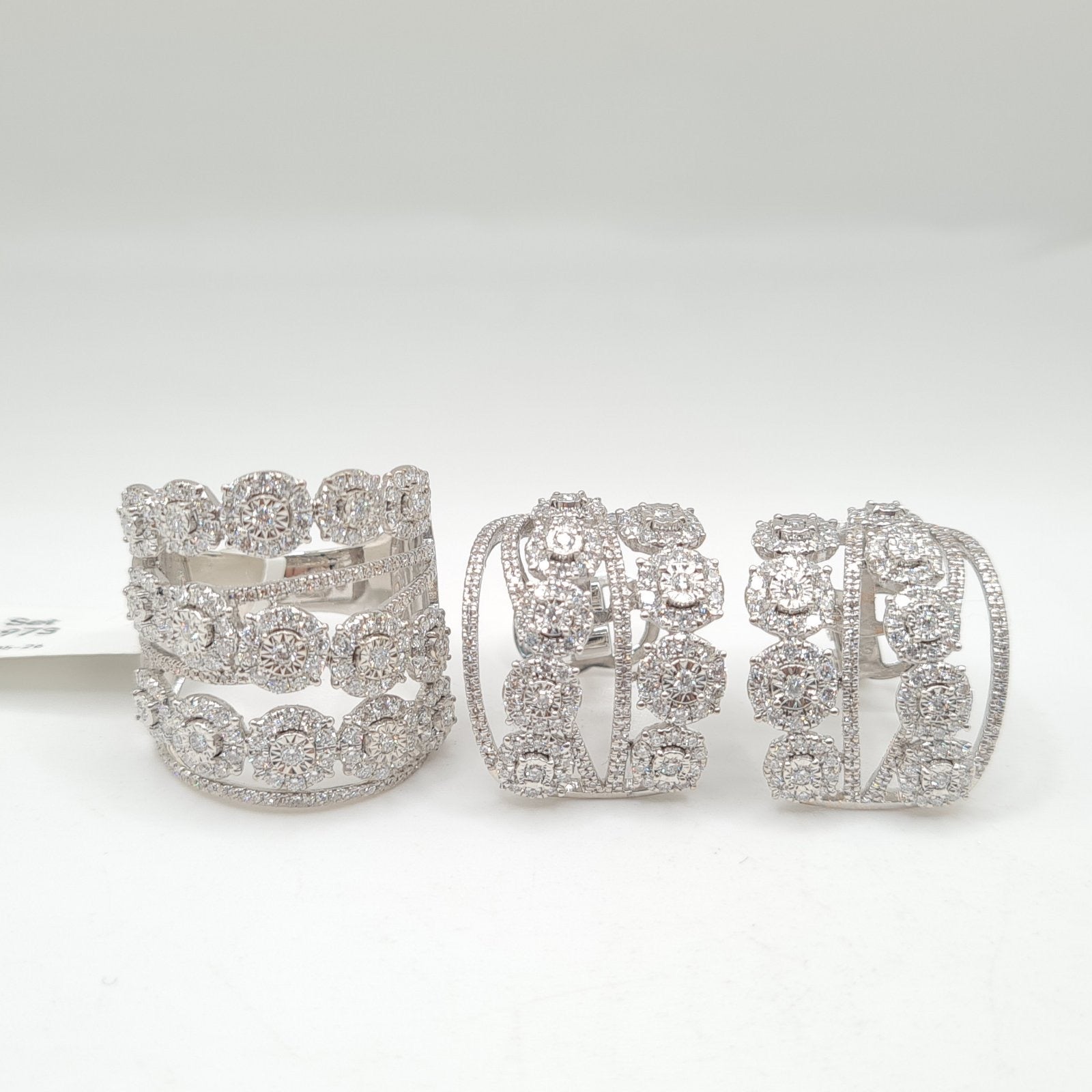 Crossover Statement Diamond Jewelry Set 14K