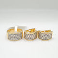 Golden Creolle Diamond Jewelry Set 14K