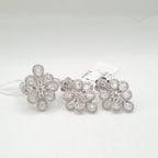 Floral Cluster Diamantes Diamond Jewelry Set 14K