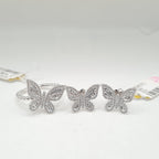 Classic Butterfly Chain Diamond Jewelry Set 14K