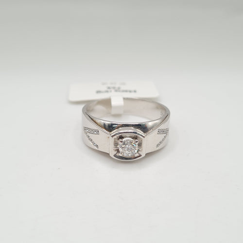 0.60ct Round Paved Unisex Diamond Ring 18K