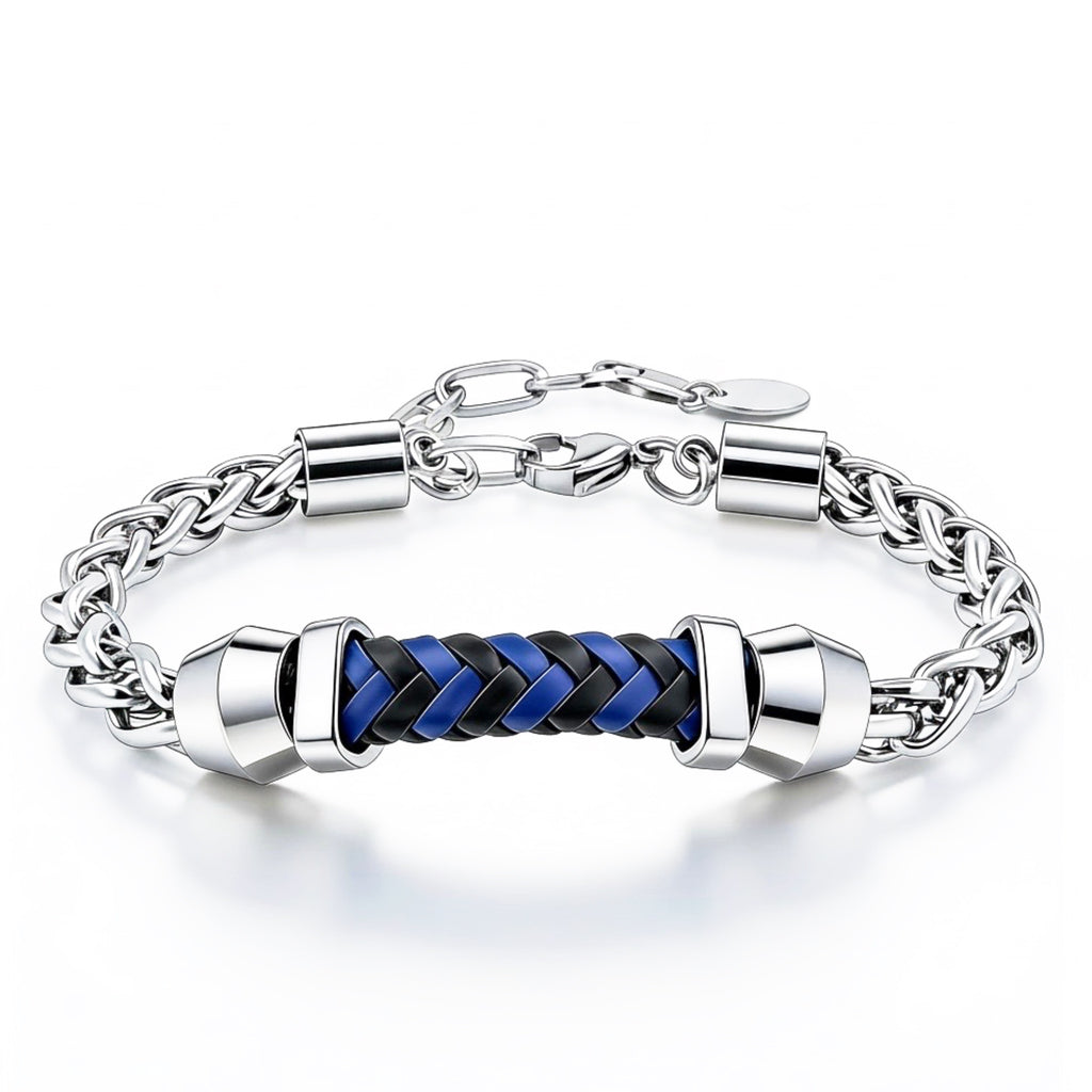 Dennis | Steel, 18K White Gold Finish