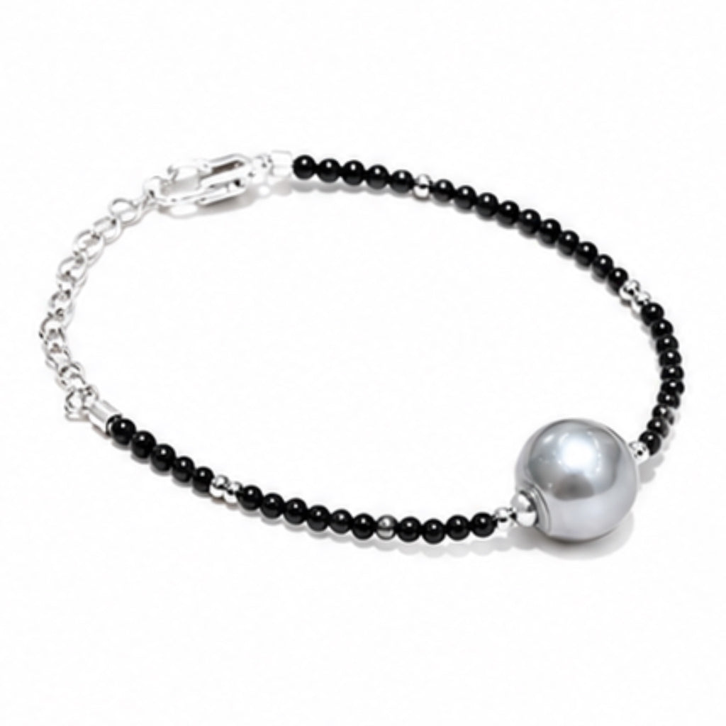 Lester | Tahitian Pearl, Onyx Gemstones