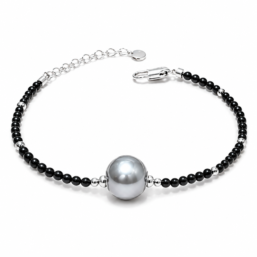 Lester | Tahitian Pearl, Onyx Gemstones