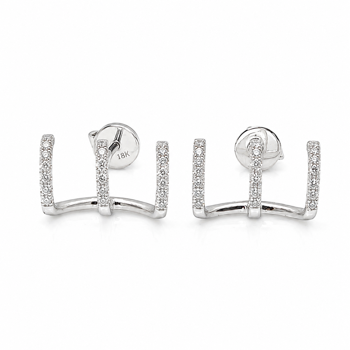 Classic Crawler Diamond Earrings 18K