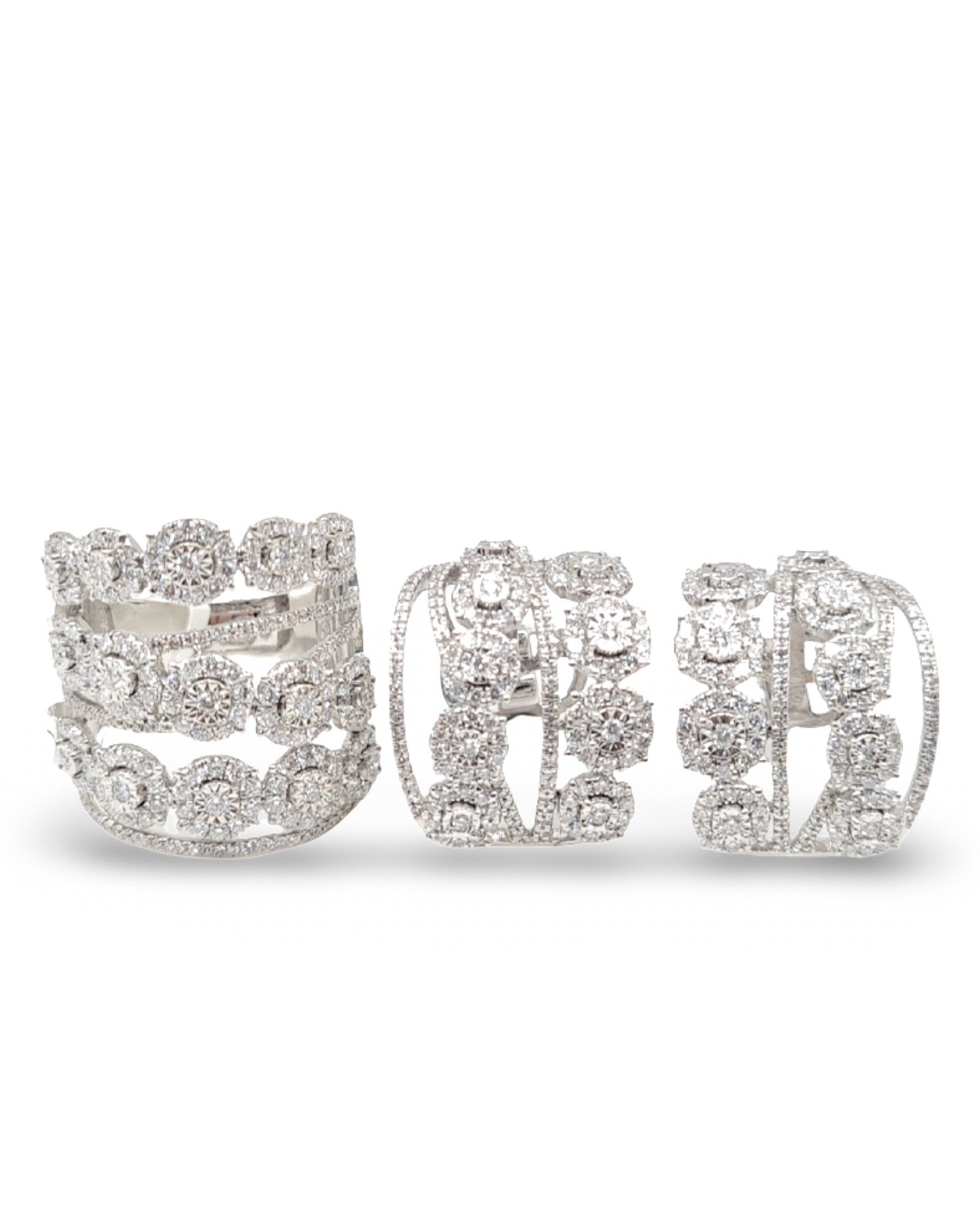 Crossover Statement Diamond Jewelry Set 14K