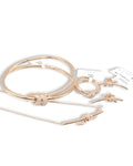 Rose Ribbon Diamond Jewelry Set 18K