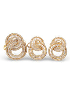Golden Infinity Diamond Jewelry Set 18K