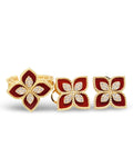 Golden Floral Venetian Diamond Jewelry Set 18K