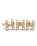 Golden H Baguette Chain Diamond Jewelry Set 14K