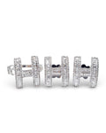 H Baguette Chain Diamond Jewelry Set 14K