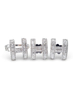 H Baguette Chain Diamond Jewelry Set 14K