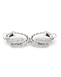 Serpent Hoop Paved Diamond Earrings 18K