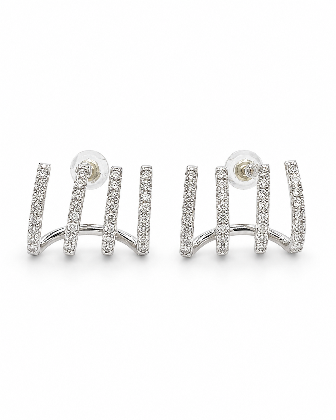 Classic Claw Crawler Diamond Earrings 18K