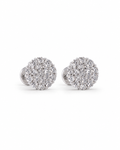 Classic Round Stud Diamond Earrings 18K