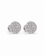 Classic Round Stud Diamond Earrings 18K