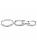Classic Hoop Diamond Jewelry Set 14K